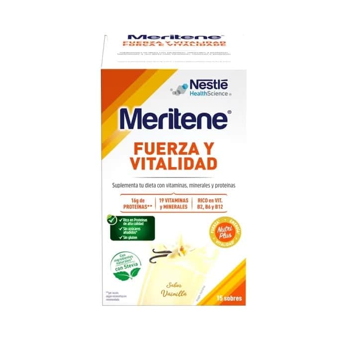 Meritene Fuerza y Vitalidad Vainilla 15 sobres de 30g