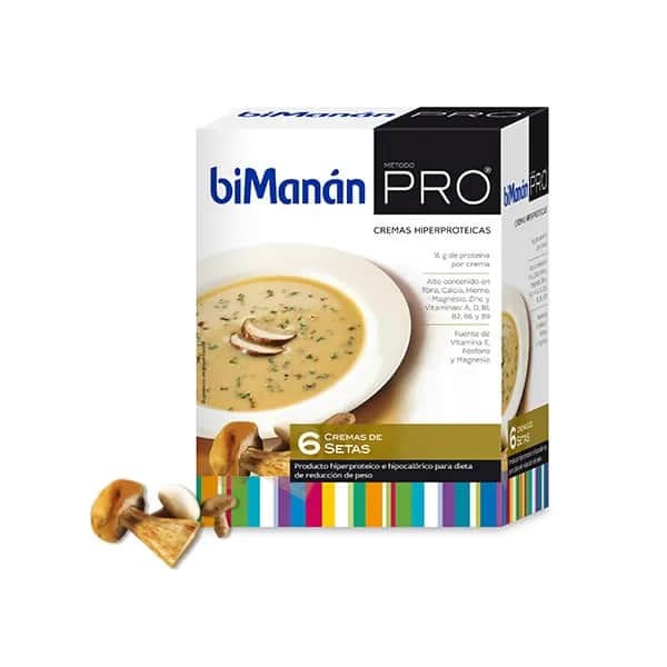 biManán Pro Crema de Setas 6 unidades