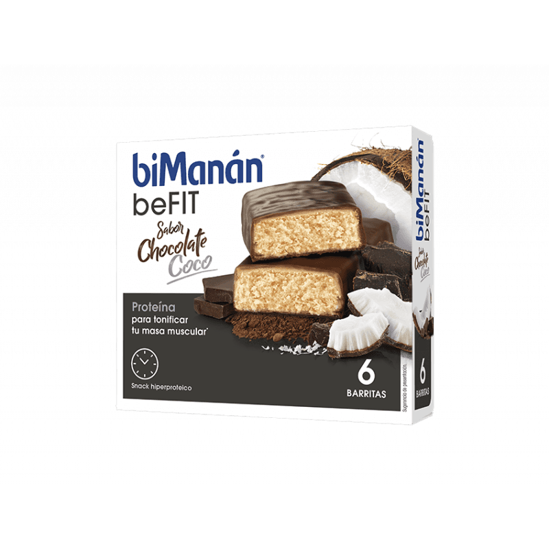 biManán BeFit Barritas Chocolate 6 unidades