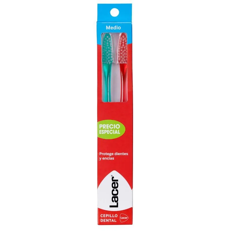 Lacer Duplo Cepillo Dental Medio