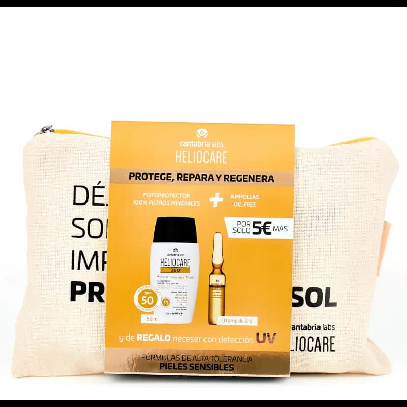 Heliocare 360 Water Gel 50ml + Endocare Radiance 10 ampollas