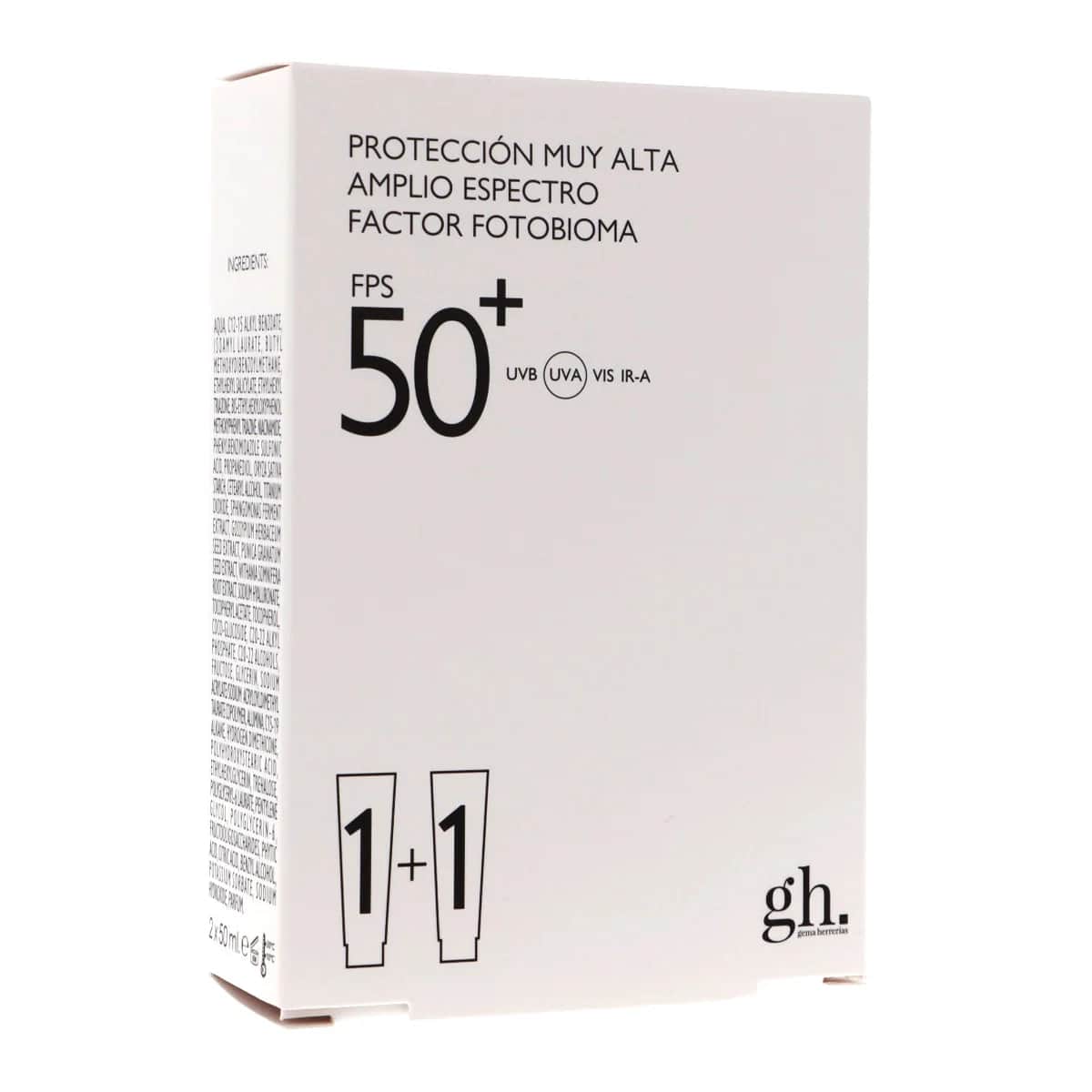 Gema Herrerias Fotoprotector Factor Fotobioma SPF50+ Duplo 2x50ml