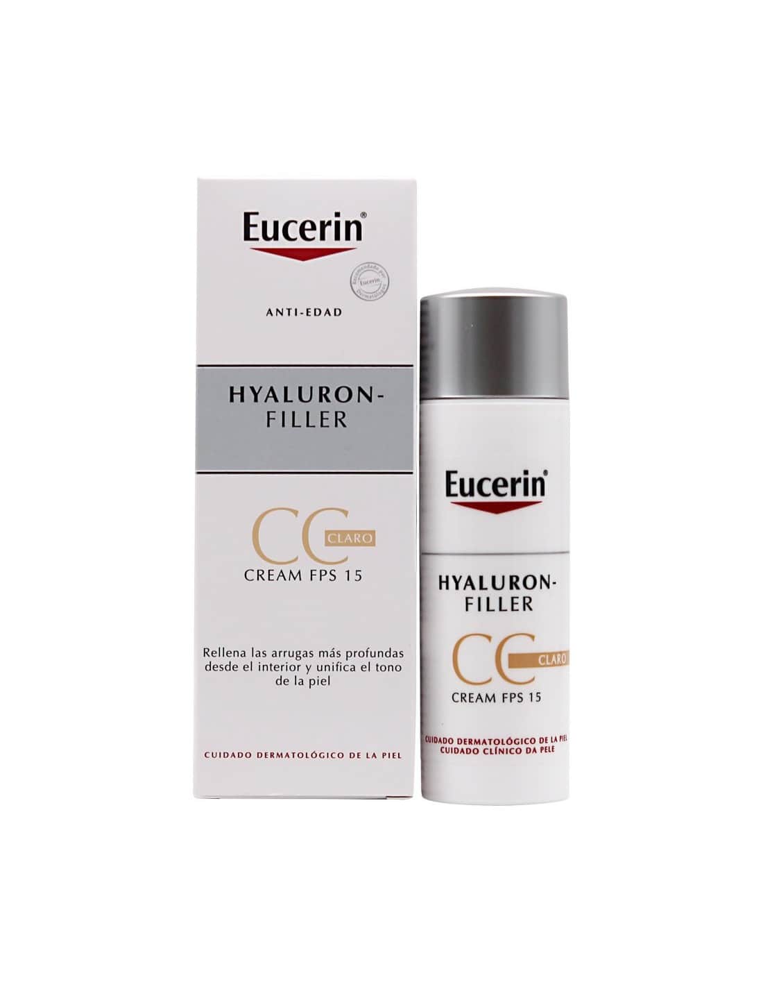 Eucerin Hyaluron-Filler Crema CC FPS 15 con color tono claro 50ml