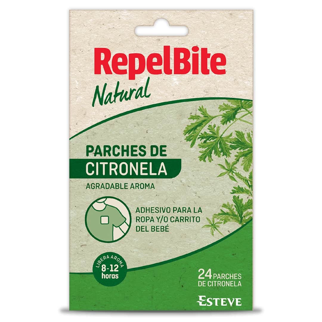 RepelBite Natural Parches con Citronela 24 unidades