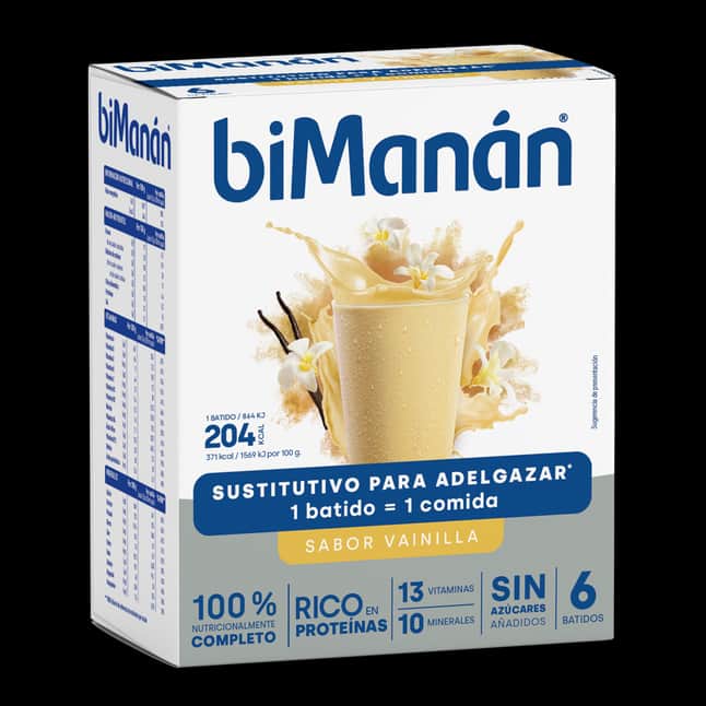 biManán Batido Sustitutivo Vainilla 6 unidades