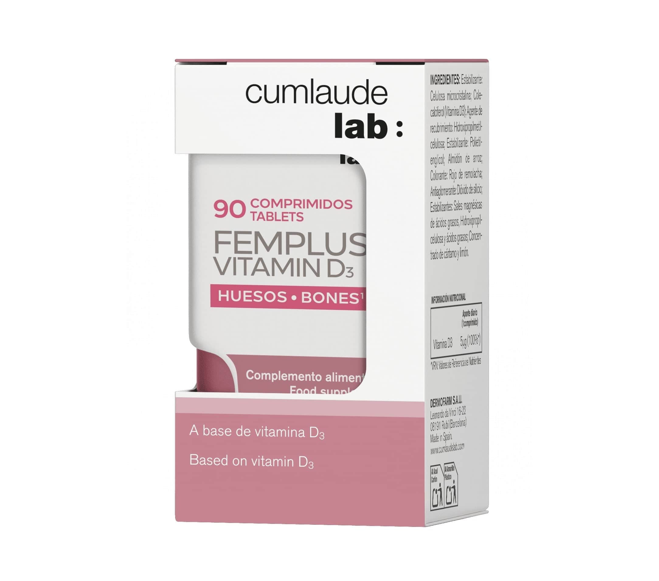 Cumlaude Lab Femplus Vitamina D3 90 comprimidos