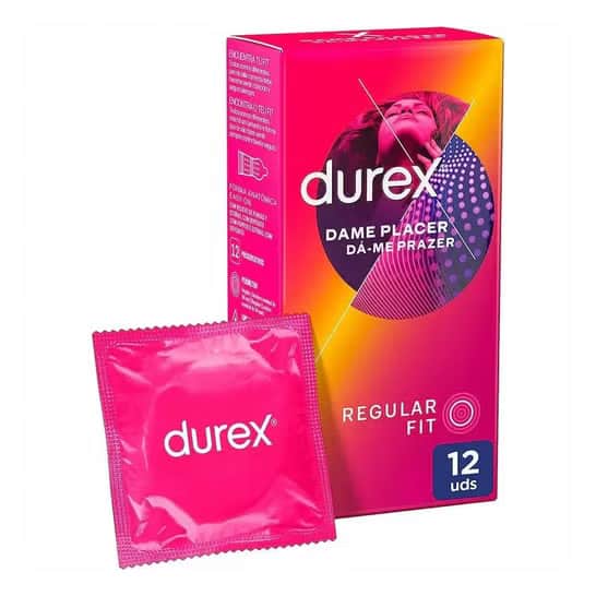 Durex Dame Placer Preservativos con Puntos y Estrías 12 unidades