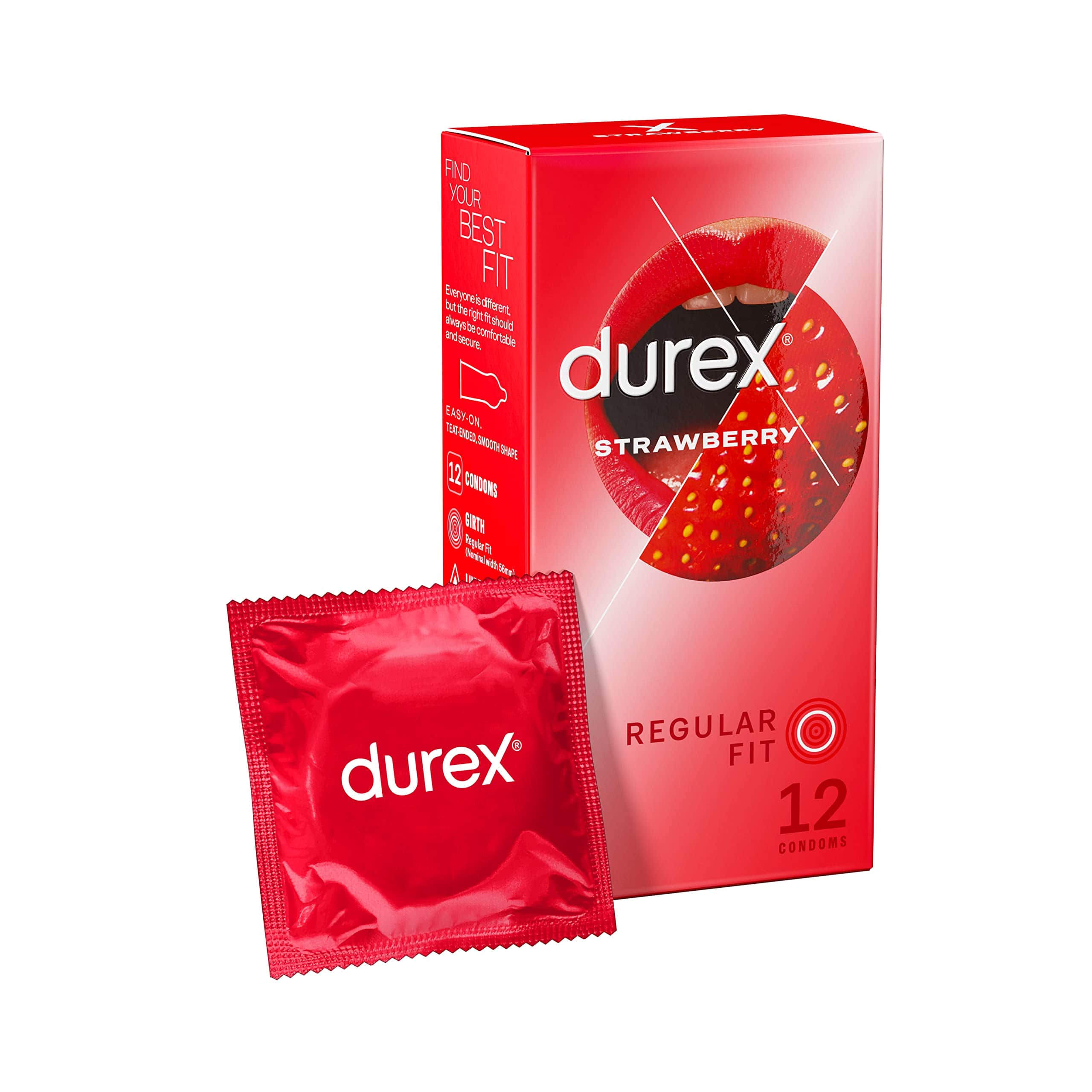 Durex Emoji Fresa Preservativos 12 unidades