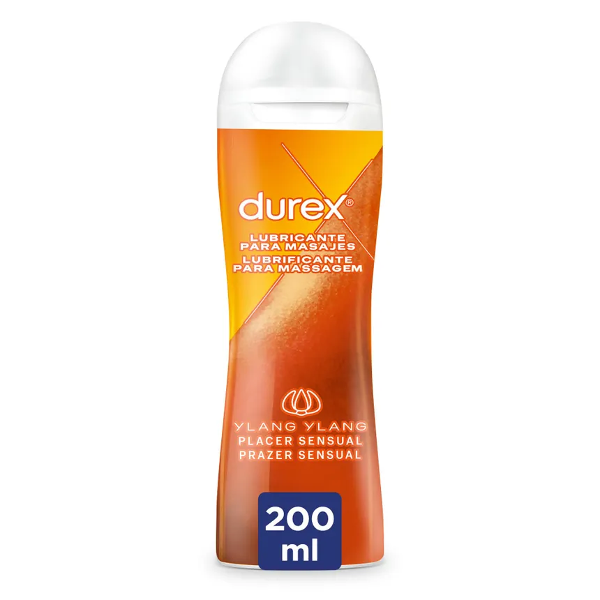Durex Massage 2 en 1 Gel de Masaje Sensual con Ylang Ylang 200 ml