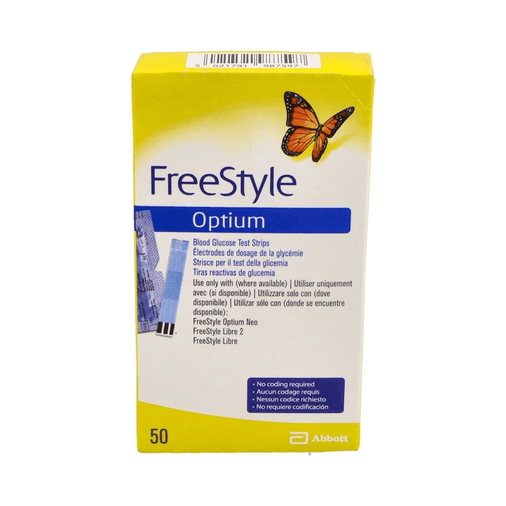 Abbott FreeStyle Optium Tiras Reactivas 50 unidades