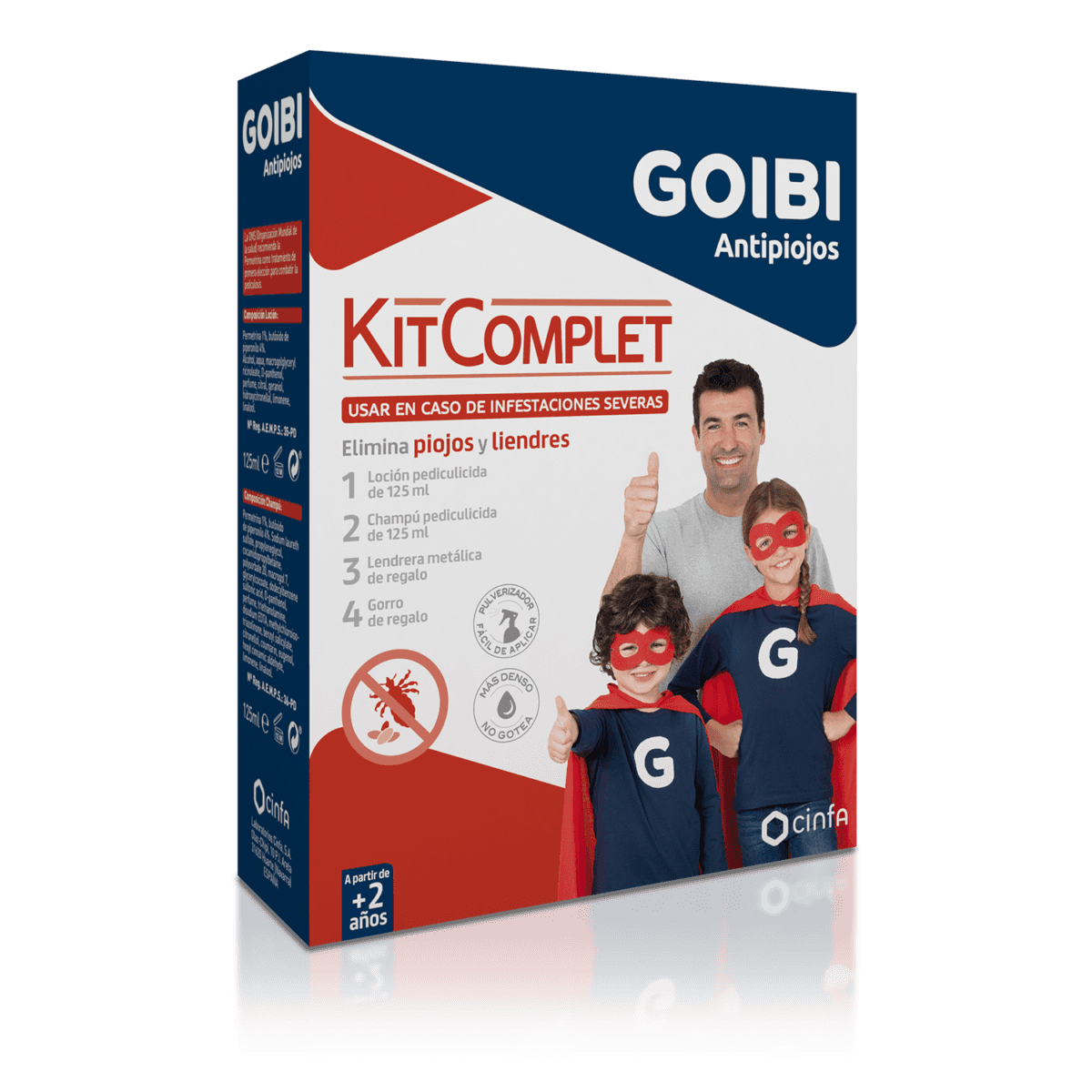Goibi Kit Complet Antipiojos 125ml + 125ml