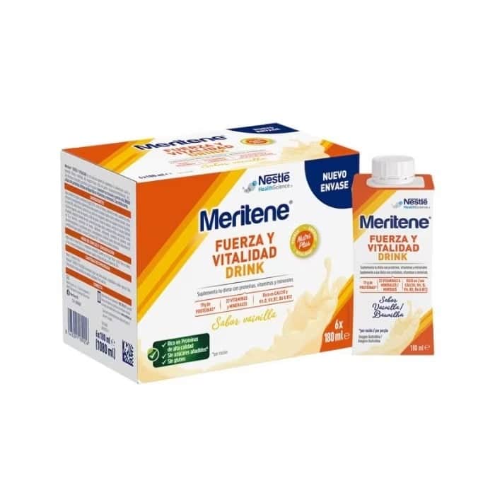 Meritene Fuerza y Vitalidad Drink Vainilla 6x180ml