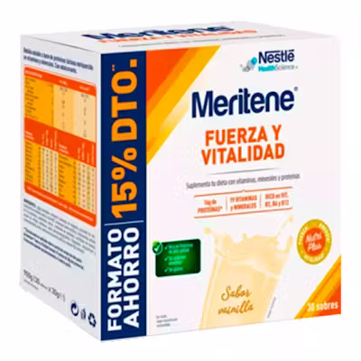 Meritene Fuerza y Vitalidad Vainilla 30 sobres de 30g