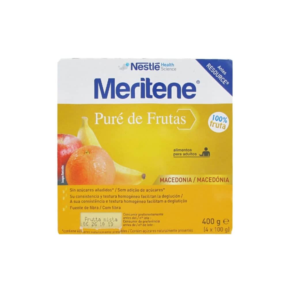 Meritene Pure Frutas Macedonia 4x100g