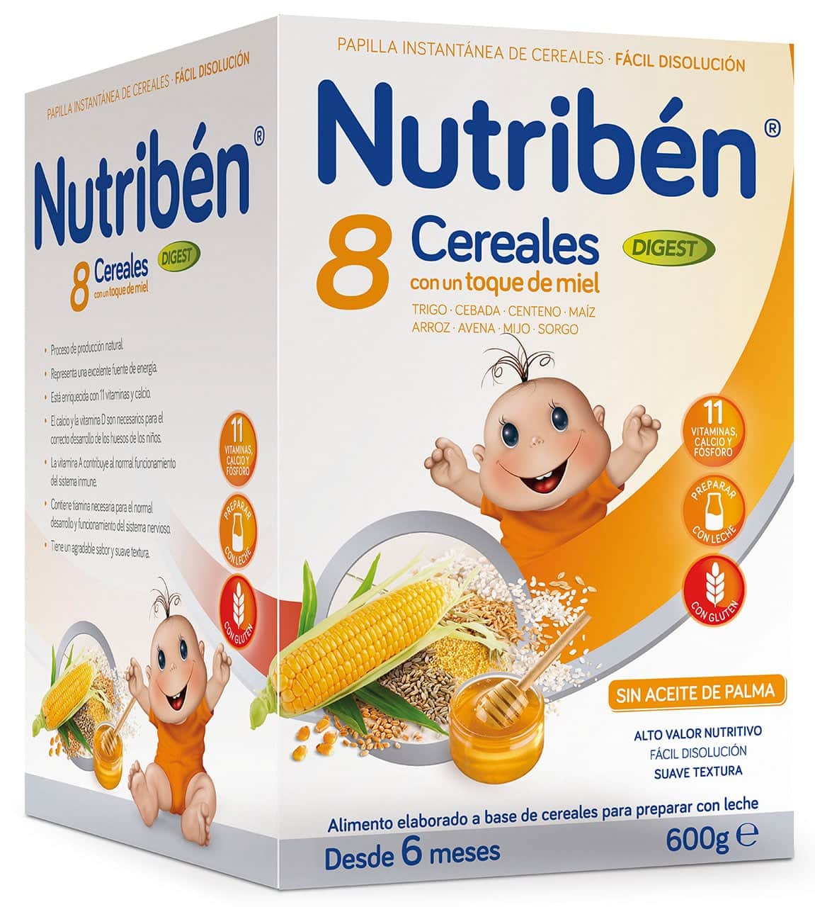 Nutribén 8 Cereales y Miel Digest 600g