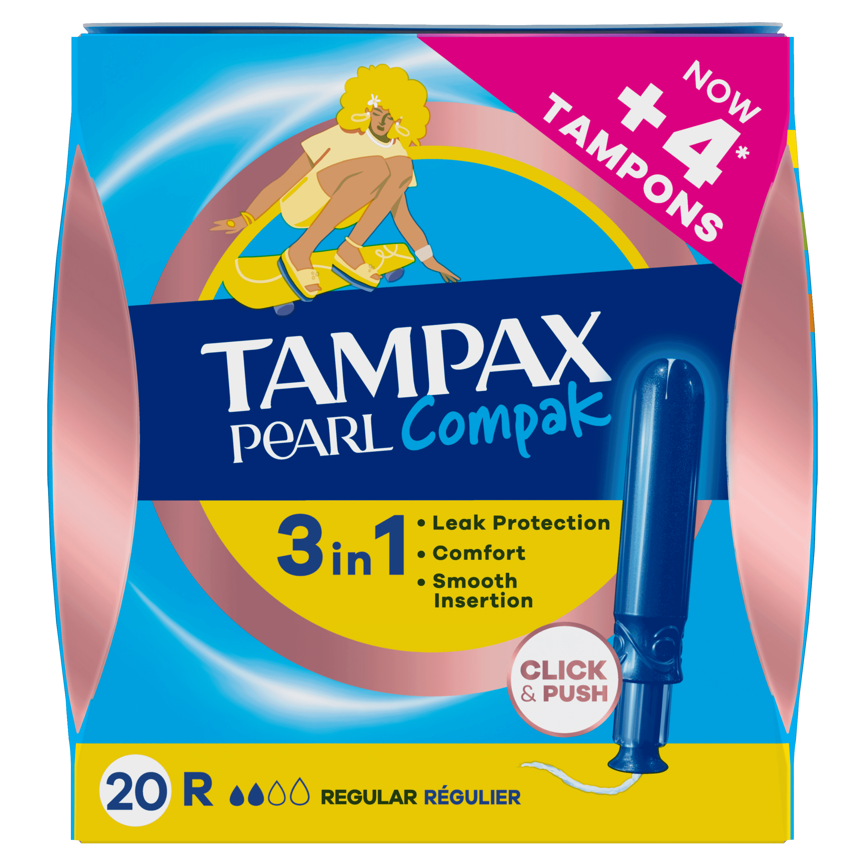 Tampax Pearl Compak Regular 20 unidades