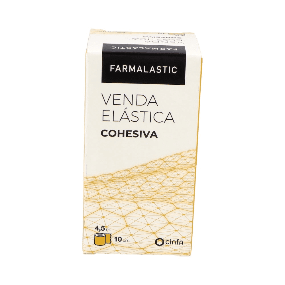 Farmalastic Venda Elástica Cohesiva Blanca 4,5m x 10cm